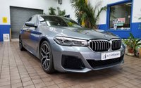 USED 2021 21 BMW 5 SERIES 2.0 520d MHT M Sport Saloon 4dr Diesel Hybrid Steptronic Euro 6 (s/s) (190 ps) SAT NAV LEATHER HEATED SEATS CRUISE CONTROL REAR VIEW CAMERA PARKING SENSORS 1 OWNER SERVICE HISTORY WARRANTY