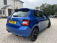 USED 2017 17 SKODA FABIA 1.0 TSI Monte Carlo Hatchback 5dr Petrol Manual Euro 6 (s/s) (110 ps) PANROOF RACE BLUE 2 KEYS FSH