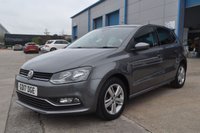 USED 2017 17 VOLKSWAGEN POLO 1.2 TSI BlueMotion Tech Match Edition Hatchback 5dr Petrol DSG Euro 6 (s/s) (90 ps) Front And Rear Parking Sensors - Cruise Control - App Connect