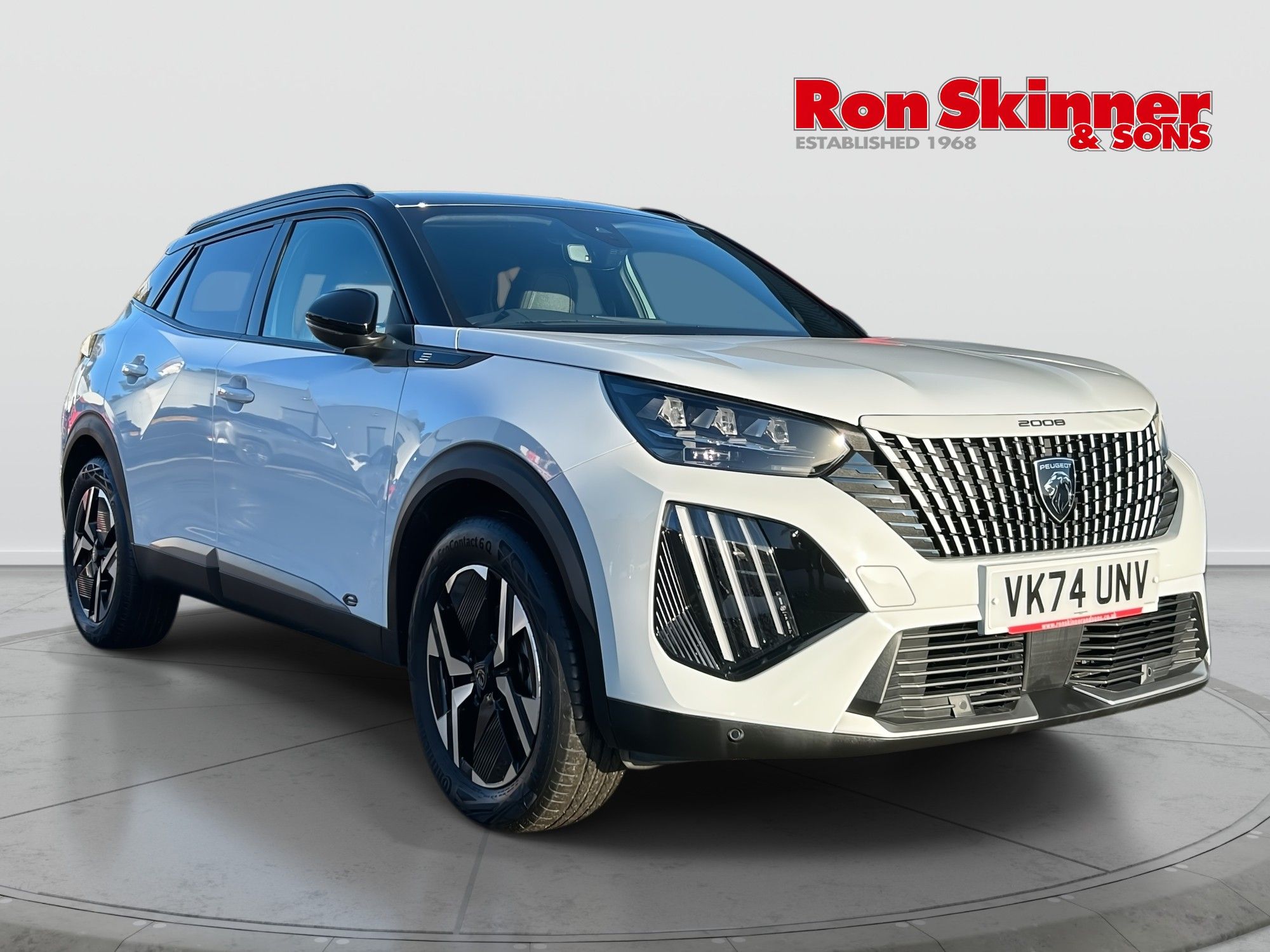 USED 2024 74 PEUGEOT E-2008 50kWh GT SUV 5dr Electric Auto (7kW Charger) (136 ps) 