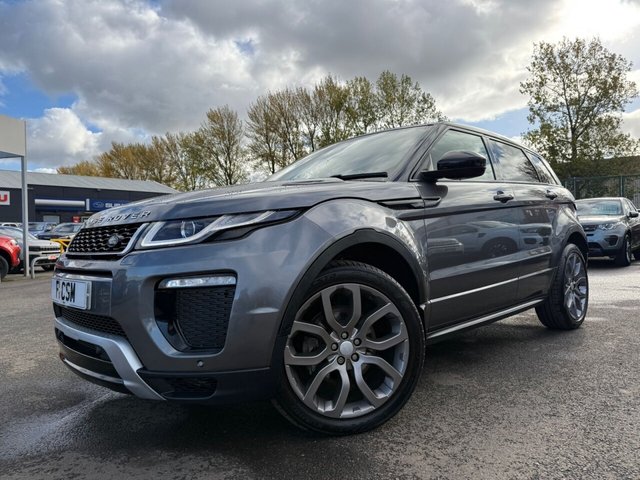 2016 66 LAND ROVER RANGE ROVER EVOQUE 2.0 TD4 HSE Dynamic SUV 5dr Diesel Auto 4WD Euro 6 (s/s) (180 ps) A REALLY BEAUTIFUL ADDITION TO OUR FORECOURT FINISHED IN CORRIS GREY METALLIC PAINT WITH SANTORINI BLACK CONTRASTING ROOF+DIESEL+AUTOMATIC+4 WHEEL DRIVE+SERVICE HISTORY+LANE ASSIST+LANE DEPARTURE WARNING+PRIVACY GLASS+CRUISE CONTROL+FULL LEATHER INTERIOR+SATELLITE NAVIGATION+PARK ASSIST AND PARALLEL PARK+PARKING EXIT AND PERPENDICULAR PARK+20 INCH 5 SPLIT SPOKE STYLE ALLOY WHEELS IN SHADOW CHROME FINISH+COST NEW &pound;46140 MAKING THIS USED VEHICLE UNBELIEVABLE VALUE AT OUR LOW PRICE!!!!!!!!!!!!!!!!!