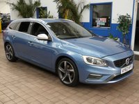 USED 2013 63 VOLVO V60 2.0 D4 R-Design Lux Nav Estate 5dr Diesel Manual Euro 5 (s/s) (163 ps) &pound;35 ROAD TAX SAT NAV HEATED SEATS PART LEATHER INTERIOR CRUISE CONTROL PARKING SENSORS 3 OWNERS SERVICE HISTORY