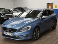 USED 2013 63 VOLVO V60 2.0 D4 R-Design Lux Nav Estate 5dr Diesel Manual Euro 5 (s/s) (163 ps) &pound;35 ROAD TAX SAT NAV HEATED SEATS PART LEATHER INTERIOR CRUISE CONTROL PARKING SENSORS 3 OWNERS SERVICE HISTORY