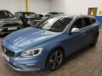 USED 2013 63 VOLVO V60 2.0 D4 R-Design Lux Nav Estate 5dr Diesel Manual Euro 5 (s/s) (163 ps) &pound;35 ROAD TAX SAT NAV HEATED SEATS PART LEATHER INTERIOR CRUISE CONTROL PARKING SENSORS 3 OWNERS SERVICE HISTORY
