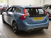 USED 2013 63 VOLVO V60 2.0 D4 R-Design Lux Nav Estate 5dr Diesel Manual Euro 5 (s/s) (163 ps) &pound;35 ROAD TAX SAT NAV HEATED SEATS PART LEATHER INTERIOR CRUISE CONTROL PARKING SENSORS 3 OWNERS SERVICE HISTORY