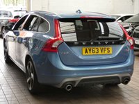 USED 2013 63 VOLVO V60 2.0 D4 R-Design Lux Nav Estate 5dr Diesel Manual Euro 5 (s/s) (163 ps) &pound;35 ROAD TAX SAT NAV HEATED SEATS PART LEATHER INTERIOR CRUISE CONTROL PARKING SENSORS 3 OWNERS SERVICE HISTORY