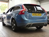 USED 2013 63 VOLVO V60 2.0 D4 R-Design Lux Nav Estate 5dr Diesel Manual Euro 5 (s/s) (163 ps) &pound;35 ROAD TAX SAT NAV HEATED SEATS PART LEATHER INTERIOR CRUISE CONTROL PARKING SENSORS 3 OWNERS SERVICE HISTORY