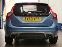 USED 2013 63 VOLVO V60 2.0 D4 R-Design Lux Nav Estate 5dr Diesel Manual Euro 5 (s/s) (163 ps) &pound;35 ROAD TAX SAT NAV HEATED SEATS PART LEATHER INTERIOR CRUISE CONTROL PARKING SENSORS 3 OWNERS SERVICE HISTORY