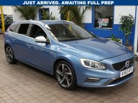 USED 2013 63 VOLVO V60 2.0 D4 R-Design Lux Nav Estate 5dr Diesel Manual Euro 5 (s/s) (163 ps) &pound;35 ROAD TAX SAT NAV HEATED SEATS PART LEATHER INTERIOR CRUISE CONTROL PARKING SENSORS 3 OWNERS SERVICE HISTORY