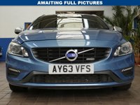 USED 2013 63 VOLVO V60 2.0 D4 R-Design Lux Nav Estate 5dr Diesel Manual Euro 5 (s/s) (163 ps) &pound;35 ROAD TAX SAT NAV HEATED SEATS PART LEATHER INTERIOR CRUISE CONTROL PARKING SENSORS 3 OWNERS SERVICE HISTORY