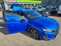 USED 2022 22 PEUGEOT 308 1.5 BlueHDi Allure Premium, Automatic, Metallic Blue,  1 Owner, Full Service History, 10