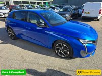 USED 2022 22 PEUGEOT 308 1.5 BlueHDi Allure Premium, Automatic, Metallic Blue,  1 Owner, Full Service History, 10