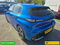 USED 2022 22 PEUGEOT 308 1.5 BlueHDi Allure Premium, Automatic, Metallic Blue,  1 Owner, Full Service History, 10