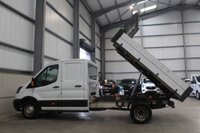 USED 2019 19 FORD TRANSIT 350 2.0 ECOBLUE 130PS RWD (DRW) DOUBLE CAB TIPPER - NO VAT 