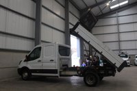 USED 2019 19 FORD TRANSIT 350 2.0 ECOBLUE 130PS RWD (DRW) DOUBLE CAB TIPPER - NO VAT 