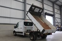 USED 2019 19 FORD TRANSIT 350 2.0 ECOBLUE 130PS RWD (DRW) DOUBLE CAB TIPPER - NO VAT 