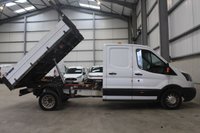 USED 2019 19 FORD TRANSIT 350 2.0 ECOBLUE 130PS RWD (DRW) DOUBLE CAB TIPPER - NO VAT 
