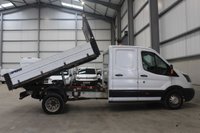USED 2019 19 FORD TRANSIT 350 2.0 ECOBLUE 130PS RWD (DRW) DOUBLE CAB TIPPER - NO VAT 