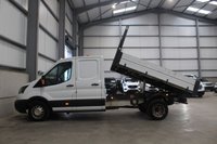 USED 2019 19 FORD TRANSIT 350 2.0 ECOBLUE 130PS RWD (DRW) DOUBLE CAB TIPPER - NO VAT 