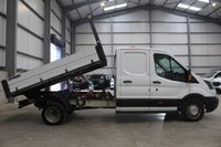 USED 2019 19 FORD TRANSIT 350 2.0 ECOBLUE 130PS RWD (DRW) DOUBLE CAB TIPPER - NO VAT 