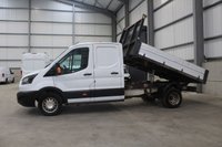 USED 2019 19 FORD TRANSIT 350 2.0 ECOBLUE 130PS RWD (DRW) DOUBLE CAB TIPPER - NO VAT 