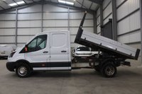 USED 2019 19 FORD TRANSIT 350 2.0 ECOBLUE 130PS RWD (DRW) DOUBLE CAB TIPPER - NO VAT 