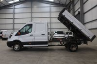 USED 2019 19 FORD TRANSIT 350 2.0 ECOBLUE 130PS RWD (DRW) DOUBLE CAB TIPPER - NO VAT 