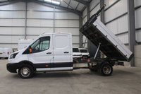 USED 2019 19 FORD TRANSIT 350 2.0 ECOBLUE 130PS RWD (DRW) DOUBLE CAB TIPPER - NO VAT 