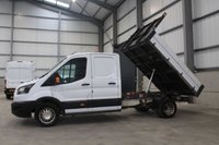 USED 2019 19 FORD TRANSIT 350 2.0 ECOBLUE 130PS RWD (DRW) DOUBLE CAB TIPPER - NO VAT 