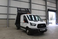 USED 2019 19 FORD TRANSIT 350 2.0 ECOBLUE 130PS RWD (DRW) DOUBLE CAB TIPPER - NO VAT 