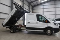 USED 2019 19 FORD TRANSIT 350 2.0 ECOBLUE 130PS RWD (DRW) DOUBLE CAB TIPPER - NO VAT 