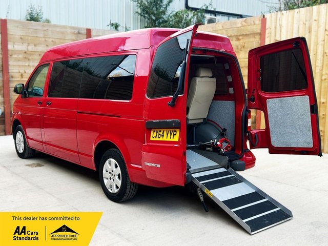 View our Volkswagen Transporter LWB M/R 5 Seat Auto Wheelchair Accessible Disabled Access Vehicle WAV