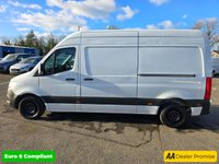USED 2020 70 MERCEDES-BENZ SPRINTER  2.1 314 CDI  LWB H2, 71,300 miles, 1 owner, Full Service History, Euro 6, Manual Sat Nav, Air Con, Front and Rear sensors, ULEZ +VAT @20%! This 2020 Mercedes Benz Sprinter boasts a single owner and remarkably low mileage for its age, having covered just 71,300 miles. This L2 H2 panel van is powered by a 2.1 litre diesel engine, delivering a robust 141 bhp and meeting Euro 6 emissions standards. Its MOT is valid until May 2026, offering peace of mind for its next owner. Connectivity is enhanced with Apple CarPlay and Android Auto integration, while the Bluetooth interface ensures seamless hands free calls. The Headlight Assistant au
