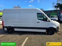 USED 2020 70 MERCEDES-BENZ SPRINTER  2.1 314 CDI  LWB H2, 71,300 miles, 1 owner, Full Service History, Euro 6, Manual Sat Nav, Air Con, Front and Rear sensors, ULEZ +VAT @20%! This 2020 Mercedes Benz Sprinter boasts a single owner and remarkably low mileage for its age, having covered just 71,300 miles. This L2 H2 panel van is powered by a 2.1 litre diesel engine, delivering a robust 141 bhp and meeting Euro 6 emissions standards. Its MOT is valid until May 2026, offering peace of mind for its next owner. Connectivity is enhanced with Apple CarPlay and Android Auto integration, while the Bluetooth interface ensures seamless hands free calls. The Headlight Assistant au