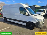 USED 2020 70 MERCEDES-BENZ SPRINTER  2.1 314 CDI  LWB H2, 71,300 miles, 1 owner, Full Service History, Euro 6, Manual Sat Nav, Air Con, Front and Rear sensors, ULEZ +VAT @20%! This 2020 Mercedes Benz Sprinter boasts a single owner and remarkably low mileage for its age, having covered just 71,300 miles. This L2 H2 panel van is powered by a 2.1 litre diesel engine, delivering a robust 141 bhp and meeting Euro 6 emissions standards. Its MOT is valid until May 2026, offering peace of mind for its next owner. Connectivity is enhanced with Apple CarPlay and Android Auto integration, while the Bluetooth interface ensures seamless hands free calls. The Headlight Assistant au