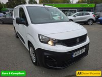 USED 2021 21 PEUGEOT PARTNER 1.5 BlueHDi LWB Crew Van, 69,999 miles, 1 owner, Full Service History, Euro 6, 5 seater, Sat Nav, Cruise, Air Con, Bluetooth +VAT @20%! This 2021 Peugeot Partner is a superb example, having been owned by just one careful keeper since new. As a 1.5 BlueHDi 950 Professional Long Panel Van LWB Euro 6 model, it combines a robust 1.5 litre diesel engine with the practicalities of a long wheelbase and the efficiency of Euro 6 emissions. The Professional trim level ensures a well equipped interior, ready for any task. With its MOT valid until February 2026, this van offers peace of mind for the road ahead.  The Peugeot Partner stands o