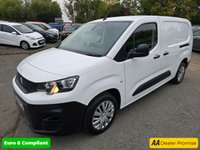 USED 2021 21 PEUGEOT PARTNER 1.5 BlueHDi LWB Crew Van, 69,999 miles, 1 owner, Full Service History, Euro 6, 5 seater, Sat Nav, Cruise, Air Con, Bluetooth +VAT @20%! This 2021 Peugeot Partner is a superb example, having been owned by just one careful keeper since new. As a 1.5 BlueHDi 950 Professional Long Panel Van LWB Euro 6 model, it combines a robust 1.5 litre diesel engine with the practicalities of a long wheelbase and the efficiency of Euro 6 emissions. The Professional trim level ensures a well equipped interior, ready for any task. With its MOT valid until February 2026, this van offers peace of mind for the road ahead.  The Peugeot Partner stands o