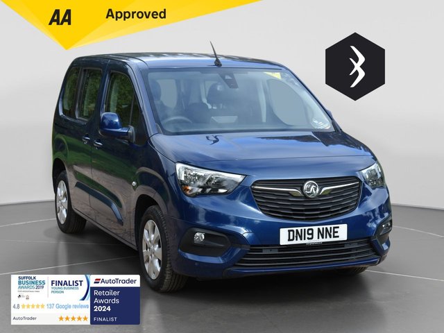 2019 VAUXHALL COMBO LIFE 1.5 Turbo D BlueInjection Energy MPV 5dr Diesel Manual Euro 6 (s/s) (7 Seat) (100 ps)