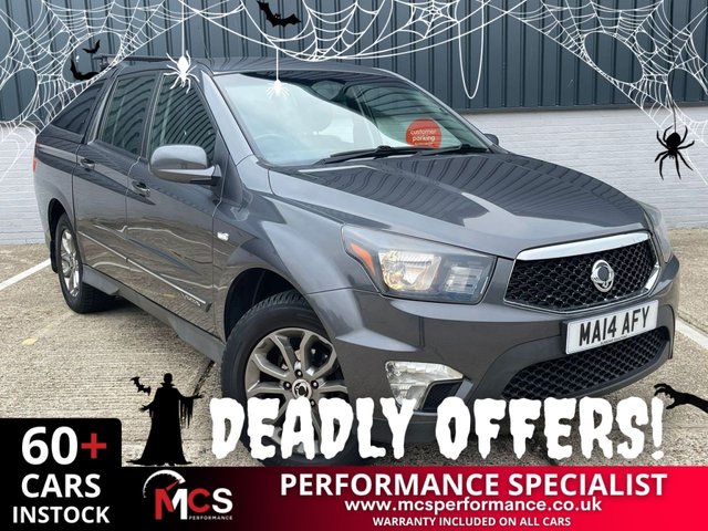 2014 14 SSANGYONG KORANDO SPORTS 2.0D EX Pickup Double Cab 4dr Diesel Auto 4WD Euro 5 (155 ps) HALOWEEN HAS COME EARLY !!