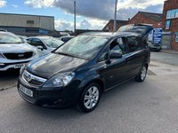 USED 2012 62 VAUXHALL ZAFIRA 1.6 16V Design MPV 5dr Petrol Manual Euro 5 (SNav) (115 ps) 