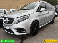 USED 2023 23 MERCEDES-BENZ V-CLASS 2.0 V220d AMG Line Executive Van, 61,500 miles, FSH, 8 seats, Full Leather leather, sat nav, TV In Rear, starlight roof, auto, Euro 6 ULEZ NO VAT! Approved Cars and Finance are pleased to offer this Mercedes Benz V-Class V220d AMG Line Executive Van with 61,500 miles and a full service History, ULEZ Complaint Euro 6 diesel 8 Seater vehicle with a Fantastic spec, previous sue fo the vehicle was for Excetive Driving due to the extras in which this vehicle has, In the Rear of cabin there is 6 Full leather seats, Starlight Headliner, 32 Inch TV, Electric doors and much much more. In the front of the cabin there is Wireless phone charging, a Co