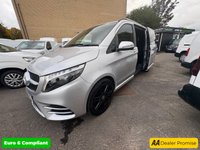 USED 2023 23 MERCEDES-BENZ V-CLASS 2.0 V220d AMG Line Executive Van, 61,500 miles, FSH, 8 seats, Full Leather leather, sat nav, TV In Rear, starlight roof, auto, Euro 6 ULEZ NO VAT! Approved Cars and Finance are pleased to offer this Mercedes Benz V-Class V220d AMG Line Executive Van with 61,500 miles and a full service History, ULEZ Complaint Euro 6 diesel 8 Seater vehicle with a Fantastic spec, previous sue fo the vehicle was for Excetive Driving due to the extras in which this vehicle has, In the Rear of cabin there is 6 Full leather seats, Starlight Headliner, 32 Inch TV, Electric doors and much much more. In the front of the cabin there is Wireless phone charging, a Co