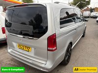 USED 2023 23 MERCEDES-BENZ V-CLASS 2.0 V220d AMG Line Executive Van, 61,500 miles, FSH, 8 seats, Full Leather leather, sat nav, TV In Rear, starlight roof, auto, Euro 6 ULEZ NO VAT! Approved Cars and Finance are pleased to offer this Mercedes Benz V-Class V220d AMG Line Executive Van with 61,500 miles and a full service History, ULEZ Complaint Euro 6 diesel 8 Seater vehicle with a Fantastic spec, previous sue fo the vehicle was for Excetive Driving due to the extras in which this vehicle has, In the Rear of cabin there is 6 Full leather seats, Starlight Headliner, 32 Inch TV, Electric doors and much much more. In the front of the cabin there is Wireless phone charging, a Co