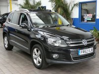 USED 2012 62 VOLKSWAGEN TIGUAN 2.0 TDI BlueMotion Tech SE SUV 5dr Diesel DSG 4WD Euro 5 (s/s) (140 ps) SAT NAV SUNROOF HEATED LEATHER INTERIOR CRUISE CONTROL PARKING SENSORS 4 OWNERS 12 SERVICES TO 98K MILES INC CAMBELT