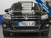 USED 2012 62 VOLKSWAGEN TIGUAN 2.0 TDI BlueMotion Tech SE SUV 5dr Diesel DSG 4WD Euro 5 (s/s) (140 ps) SAT NAV SUNROOF HEATED LEATHER INTERIOR CRUISE CONTROL PARKING SENSORS 4 OWNERS 12 SERVICES TO 98K MILES INC CAMBELT