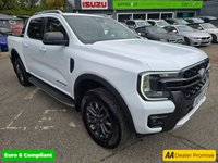 USED 2023 73 FORD RANGER 2.0 TD EcoBlue Wildtrak, 14.500 miles, Full Service Hist, 1 owner, Automatic, Sat Nav, Alloys  Rear camera, Leather Interior, Euro 6 ULEZ! +VAT @20%! This 2023 Ford Ranger TD Wildtrak presents an exceptional opportunity with its remarkably low mileage of just 14,500 miles and a single owner from new. This Four Wheel Drive pickup is powered by an efficient 2.0L Diesel engine, meeting Euro 6 emissions standards. It boasts a range of desirable features, including a heated steering wheel for those colder mornings, passive keyless entry and start for ultimate convenience, and advanced LED reflector headlights for superior visibility. The Technolog