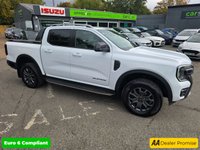 USED 2023 73 FORD RANGER 2.0 TD EcoBlue Wildtrak, 14.500 miles, Full Service Hist, 1 owner, Automatic, Sat Nav, Alloys  Rear camera, Leather Interior, Euro 6 ULEZ! +VAT @20%! This 2023 Ford Ranger TD Wildtrak presents an exceptional opportunity with its remarkably low mileage of just 14,500 miles and a single owner from new. This Four Wheel Drive pickup is powered by an efficient 2.0L Diesel engine, meeting Euro 6 emissions standards. It boasts a range of desirable features, including a heated steering wheel for those colder mornings, passive keyless entry and start for ultimate convenience, and advanced LED reflector headlights for superior visibility. The Technolog
