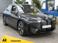 USED 2022 22 BMW IX 40 76.6kWh M Sport SUV 5dr Electric Auto xDrive (326 ps) SAT NAV LEATHER HEATED SEATS CRUISE CONTROL PARKING SENSORS 1 OWNER SERVICE HISTORY WARRANTY