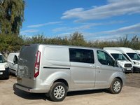 USED 2018 68 FORD TRANSIT CUSTOM 2.0 ECOBLUE 105PS DOUBLE CAB CREW VAN 6 SEAT L1 H1 - NO VAT 