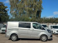 USED 2018 68 FORD TRANSIT CUSTOM 2.0 ECOBLUE 105PS DOUBLE CAB CREW VAN 6 SEAT L1 H1 - NO VAT 